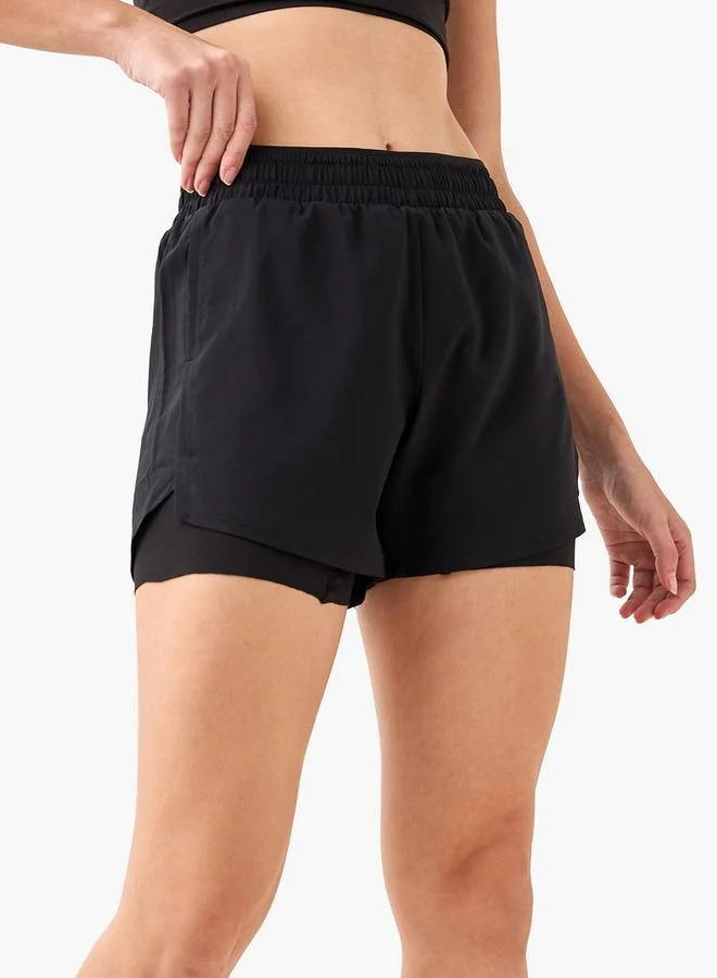 Women Soft Touch Running Shorts with Liner